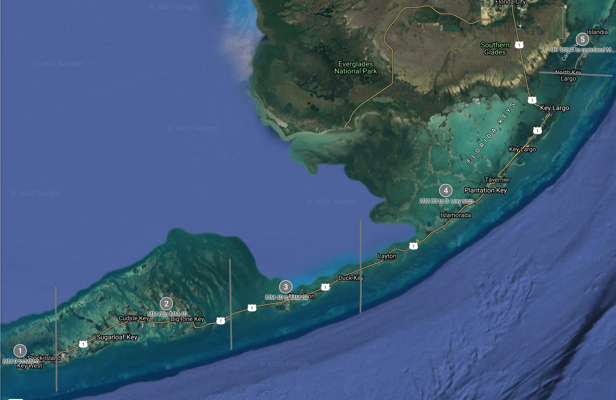 Florida Keys Zone Map Opens in new window